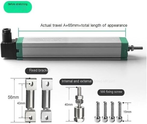 ماكينة قولبة الحقن مسطرة إلكترونية مستشعر الإزاحة الخطية نوع قضيب التعادل KTC50mm-600mm متر المقاومة العالمية (175 مللي متر) in Saudi Arabia