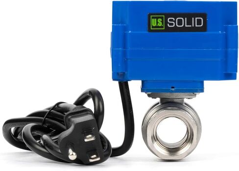 U.S. Solid 3/4" Motorized Ball Valve with US Plug 110VAC Stainless Steel Electrical Ball Valve,Auto Return, Normally Open in Saudi Arabia