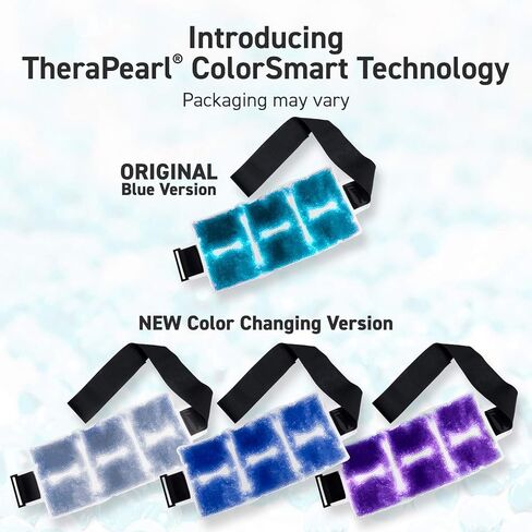 حزمة TheraPearl الساخنة الباردة القابلة لإعادة الاستخدام للظهر، غلاف خلفي قابل لإعادة الاستخدام مع حزام وخرز جل، أفضل كيس ثلج لتخفيف آلام أسفل الظهر، ضغط ساخن وبارد مرن غير سام للتورم والإصابات الرياضية in Saudi Arabia