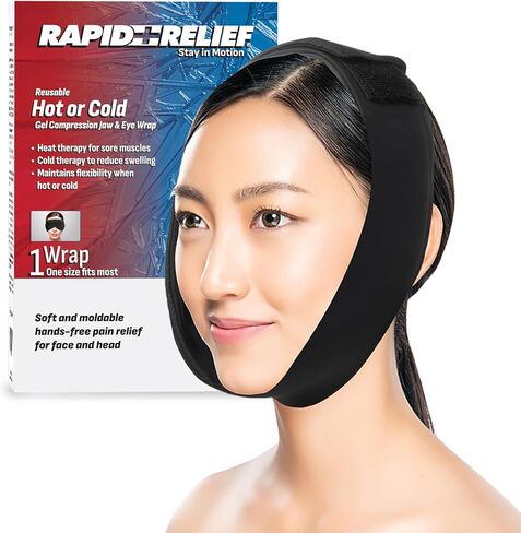 Rapid Relief Reusable Hot & Cold Compression Jaw & Eye Wrap – Adjustable Hydrogel Therapy for Facial Pain, Swelling & Tension Relief in Saudi Arabia