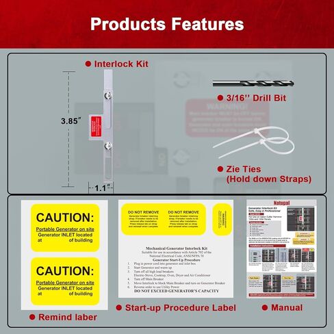 مجموعة المولدات التعشيقية المتوافقة مع لوحات Eaton Cutler Hammer 100A و125A، ومطرقة Eaton Cutler Hammer 100A و125A in Kuwait