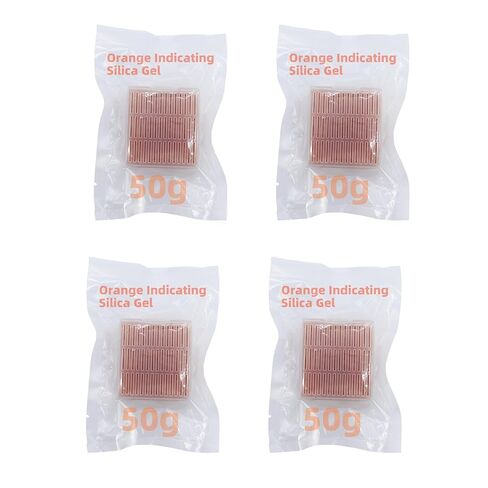 50 Gram 4 Packs Plastic Box Orange Color Indicating Silica Gel Beads Food Safe Desiccant Packs for Storage Silica Packets for Foods Electronics Closet 3D Filaments in Saudi Arabia