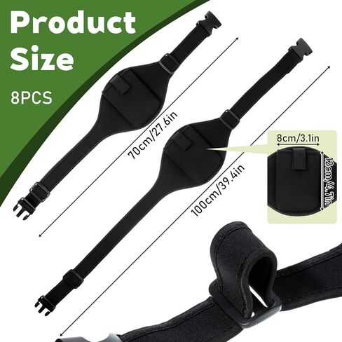 8 Pcs Mic Belt, Black Wireless Microphone Holder with Anti Dropping Strap Adjustable Neoprene Belt Waistband Bag for Theatre, Public Speaking, Fitness, Instructors, in Kuwait