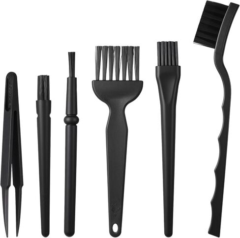 Keyboard Brush Anti Static Brush, 6PCS Mini Keyboard Cleaning Brushes Kit Electronic Dust Cleaning Brushes for Computer Motherboard Camera Small Space Remover for Mechanical Keyboards in Saudi Arabia