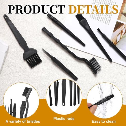 Keyboard Brush Anti Static Brush, 6PCS Mini Keyboard Cleaning Brushes Kit Electronic Dust Cleaning Brushes for Computer Motherboard Camera Small Space Remover for Mechanical Keyboards in Saudi Arabia