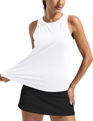 MathCat Women's Loose Fit Workout Tank Top, Racerback Quick Dry Yoga Tennis Shirts, Lightweight Athletic Sleeveless Tops in Saudi Arabia