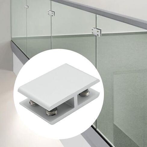 4Pcs For 8-10mm Thick Glass to Glass Clamp 180° Aluminum Guard Connector Support Bracket in Saudi Arabia