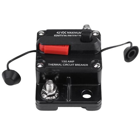 150 Amp Circuit Breaker DC 12 Volt to 42 Volt Waterproof Car Audio Amplifier Protection with Manual Reset for Vehicle Stereo System in Saudi Arabia