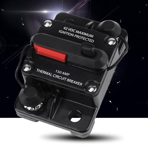 150 Amp Circuit Breaker DC 12 Volt to 42 Volt Waterproof Car Audio Amplifier Protection with Manual Reset for Vehicle Stereo System in Saudi Arabia