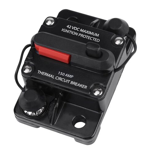 150 Amp Circuit Breaker DC 12 Volt to 42 Volt Waterproof Car Audio Amplifier Protection with Manual Reset for Vehicle Stereo System in Saudi Arabia