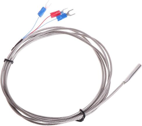 RTD PT100 Temperature Sensor Stainless Steel 3 Wire Thermistor Probe for PID Temperature Controller Range -50≧~350＜C, 2m in Saudi Arabia