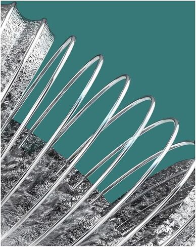 Dryer Vent Hose,Flexible Tumble Kit Ducting with Clamps Aluminium Tube for Kitchen Extractor Fan Duct(5m,120mm) in Saudi Arabia
