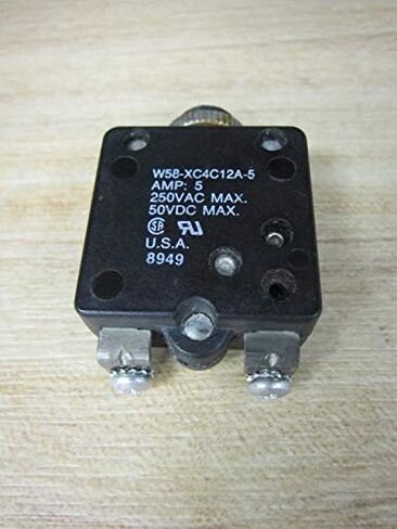 بوتر اند برومفيلد - قاطع دائرة التوصيل، حراري، 1P، 250V، 5A - W58-XC4C12A-5 in Kuwait