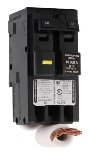 HOM250GFI - قاطع دائرة GFCI - 50 أمبير - 2 قطب - 240 فولت in Kuwait