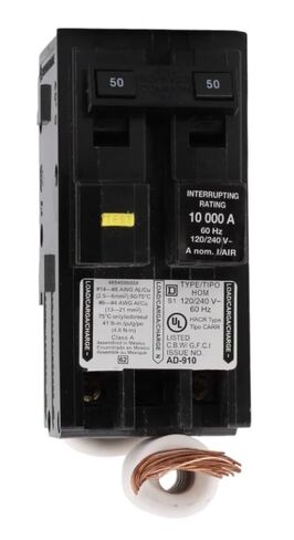 HOM250GFI - قاطع دائرة GFCI - 50 أمبير - 2 قطب - 240 فولت in Kuwait