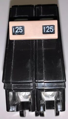 CH2125 2 Pole 125 AMP Type CH Circuit Breaker 10,000 Fits CH Panels,Replacement for Eaton OEM in Saudi Arabia