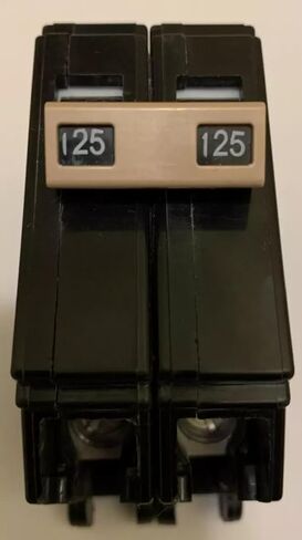 CH2125 2 Pole 125 AMP Type CH Circuit Breaker 10,000 Fits CH Panels,Replacement for Eaton OEM in Saudi Arabia