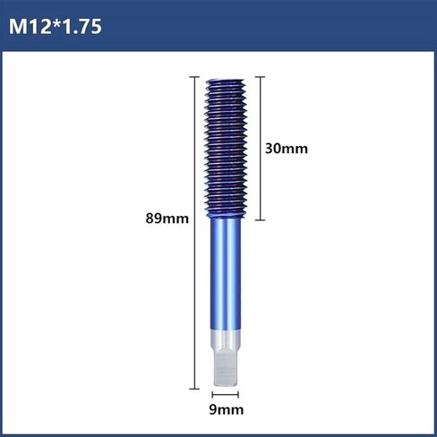 Fluteless Forming Machine Taps M2-M12 Blue Coated Thread Tap Metric Tap Drill Extrusion Taps 1Pcs (Color : M12x1.75) HJDIPCKYVG in Saudi Arabia