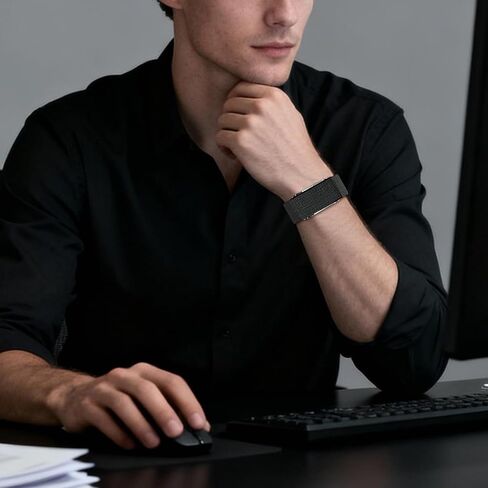 حزام من النايلون من Yesxing متوافق مع Whoop 4.0& 3.0، سوار معصم رياضي بديل مضاد للحساسية للرجال والنساء، قابل للتعديل ومريح، سهل الاستخدام، 24 سم in Kuwait