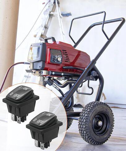 2PCS 704-380 Rocker Switch Compatible with Titan 440 Electric Airless Paint Sprayer,Replace 704380 in Saudi Arabia