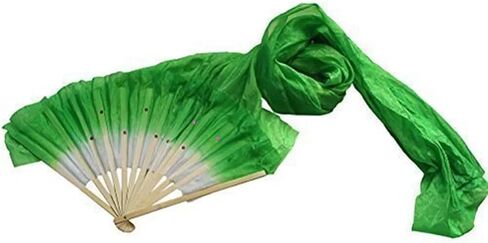 Belly Dance Fans 1.8m Hand Made Colorful Belly Dancing Long Silk Fans Veils Dance Fan Belly Dance Costumes Accessories(Pink) in Saudi Arabia