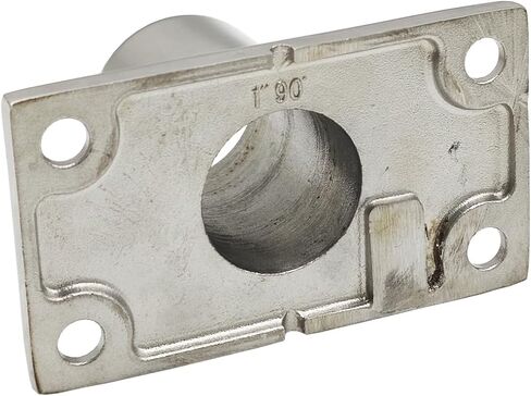 2Pcs Boat Rectangle Hand Rail Base, Marine Grade 316 Stainless Steel 90 Degree Base Rail Fitting for 1" (25.8mm) Tube in Saudi Arabia