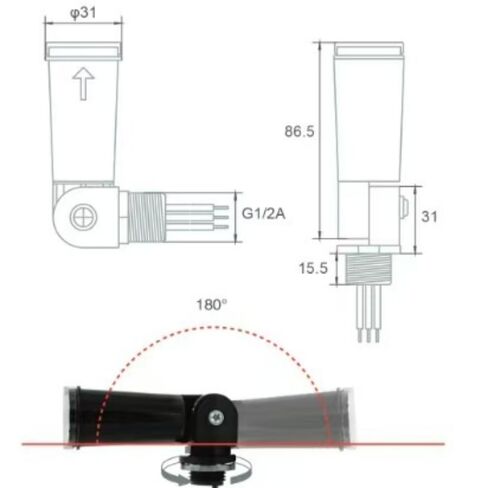 2 Pieces Dusk to Dawn Sensor for Outdoor Lighting Photocell Sensor Photoelectric Switch IP65 Water in Saudi Arabia