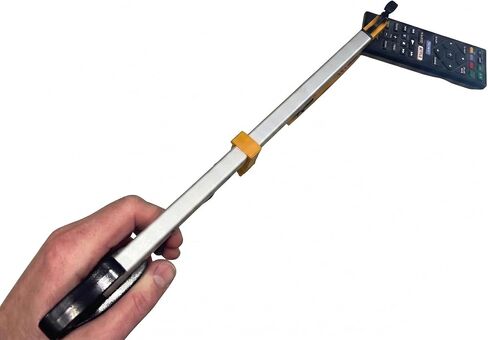 Rehabilitation Advantage Compact Reacher Grabber Tool, 15" Reach Extension, Set of 2, Rubberized Jaws, 3" Wide Grip, Lightweight Aluminum Pick Up Tool, Handle for Travel, Home, and Hard-to-Reach Items in Saudi Arabia