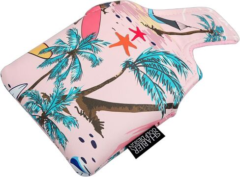 SHABIER Pink Large Mallet Golf Head Cover with Aloha Tropical Hawaii Surf Beach Design in Saudi Arabia