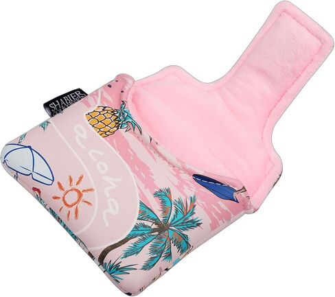 SHABIER Pink Large Mallet Golf Head Cover with Aloha Tropical Hawaii Surf Beach Design in Saudi Arabia