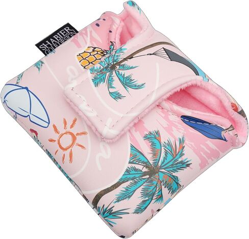 SHABIER Pink Large Mallet Golf Head Cover with Aloha Tropical Hawaii Surf Beach Design in Saudi Arabia