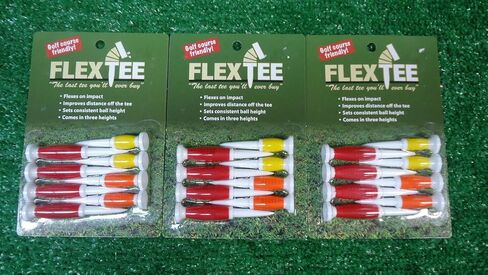 تي شيرتات الجولف Flex Tee، 3 عبوات خاصة، 24 تي شيرت، أحمر، أصفر، Org. جديد in Saudi Arabia