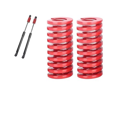 2pcs Red Shape Springs Spiral Stamping Compression Springs for Rear Trunk Tailgate Strut Lifting Bar Tool OD8-50mm Length 40-55mm.(40mm,OD18mm-(ID9mm)) in Saudi Arabia
