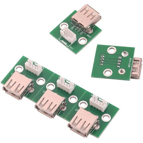 5 قطعة USB 2.0 أنثى إلى PH 2.0 لوحة مهايئ طرفية الملعب ، محول PCB لاختبار كابل بيانات USB إلى PH2.0 in Saudi Arabia