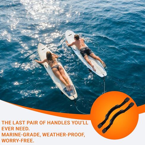 مقابض حمل LINKNEX Kayak، زوج واحد من مقابض قارب الكاياك المتينة من Worldwood مجموعة ملحقات بديلة لحقيبة الأمتعة in Kuwait