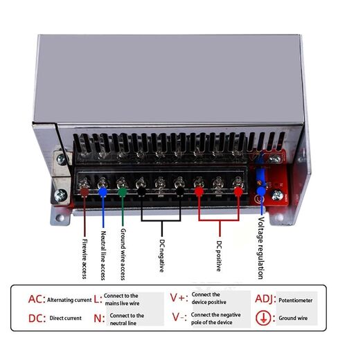 Power Supply 800W AC 220V to 0-70V 80V 100V 110V 130V Regulated Adjustable Switching Power Supply Light Adapter(90V 9A) in Saudi Arabia
