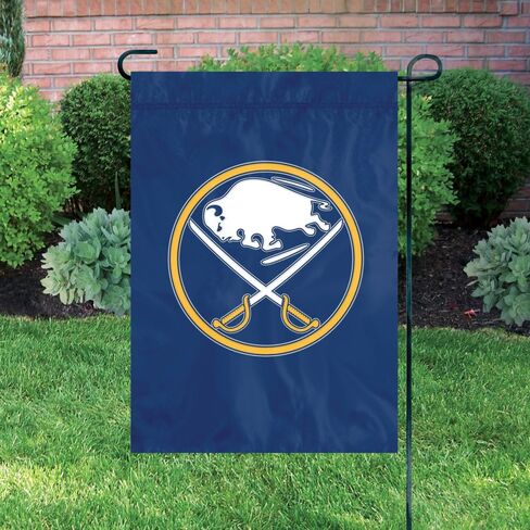 علم الحديقة الفاخر لفريق NHL من Party Animal، مقاس 12.5 سم × 18 سم، نايلون مزدوج الخياطة، ديكور منزلي خارجي للفناء والشرفة والحديقة in Saudi Arabia