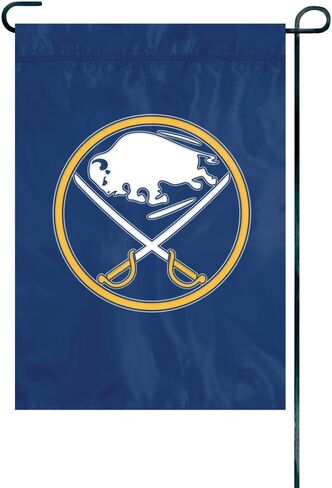 علم الحديقة الفاخر لفريق NHL من Party Animal، مقاس 12.5 سم × 18 سم، نايلون مزدوج الخياطة، ديكور منزلي خارجي للفناء والشرفة والحديقة in Saudi Arabia