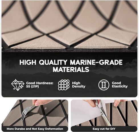 FOCEAN قارب الأرضيات إيفا رغوة قارب التزيين ذاتية اللصق البحرية حصيرة للقوارب البخارية جون قوارب كاياك باس قارب حديقة الطابق in Kuwait