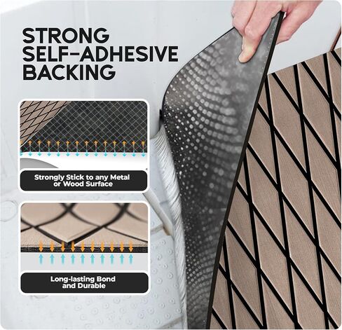 FOCEAN قارب الأرضيات إيفا رغوة قارب التزيين ذاتية اللصق البحرية حصيرة للقوارب البخارية جون قوارب كاياك باس قارب حديقة الطابق in Kuwait