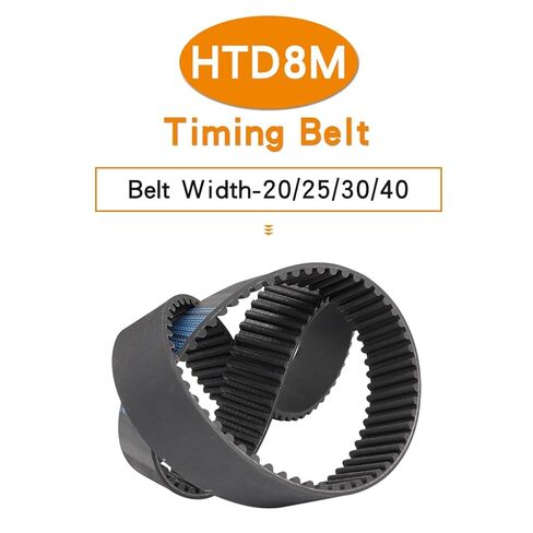 Transmission Belt Circle-arc Tooth Model HTD8M-3032/3048/3120/3168/3200/3264/3280Rubber Width 20/25mm(HTD8M3280-410T,25mm) in Saudi Arabia