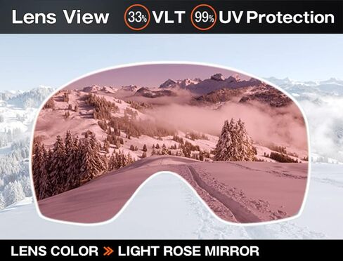 ZERO TECH BASE Compatible Replacement Lens for Oakley Crowbar Snow Goggles Clear type in Saudi Arabia