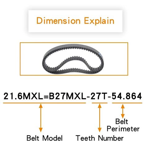 حزام ناقل الحركة 329.6MXL/330.4MXL/332MXL/344MXL/347.2MXL/352MXL/362MXL مسافة مطاطية 2.032 مم (371.2MXL (464 سنًا)، 10 مم) in Saudi Arabia