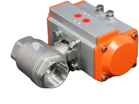 Two-Piece high Platform Pneumatic Ball Valve DN15-DN50 Stainless Steel Pneumatic Ball Valve Q614F-16P Double-Acting Cylinder(34) in Saudi Arabia