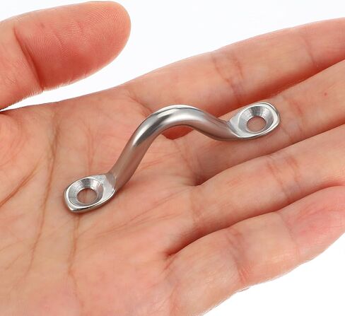 50 Pcs 316 Stainless Steel Eye Straps 2 Inch M5 Outdoor Hanging Hardware U Hook with100 PCS Stainless Steel Screws in Saudi Arabia