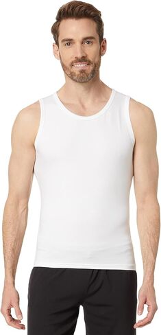 SPANX Men’s Sculpt Cotton Spandex Tank - Men’s Base Layer Tank - Flattering Daily Support - Breathable & Moisture-Wicking - Bright White - X-Large - 2-Pack in Saudi Arabia