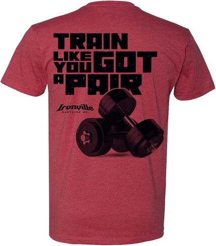 Ironville Train Like You Got A Pair Weightlifting Soft Blend T Shirt in Saudi Arabia