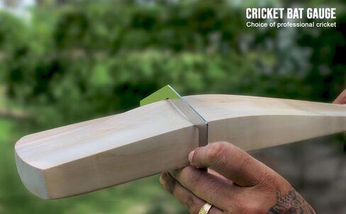 Professional Cricket Bat Gauge, Iron and Nickel Polish Measuring Tool for Cricket Bat Dimensions and Edge Thickness in Saudi Arabia