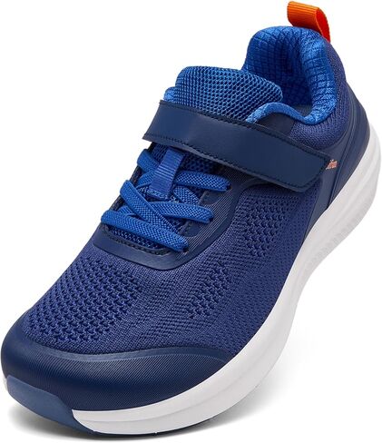 Kids's Wide Toe Box Running Athletic Shoes Lightweight Breathable Knit Low Drop Sneakers for Boys and Girls with Protective Toe Cap in Saudi Arabia
