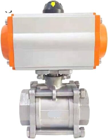 Three-Piece high Platform Pneumatic Ball Valve DN8-DN50 Stainless Steel Pneumatic Ball Valve Q614F-16P Double-Acting Cylinder(1) in Saudi Arabia